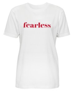 Statement Yoga T-Shirt Fearless - Natural Born Yogi