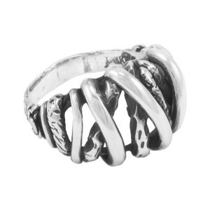 Silber Ring Gitter Fair-Trade und handmade - pakilia