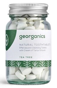 Georganics natürliche mineralhaltige Zahnputztabletten Tea Tree   - Georganics