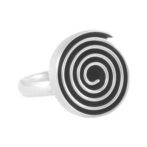 Silber Ring Labyrinth rund Fair-Trade und handmade - pakilia