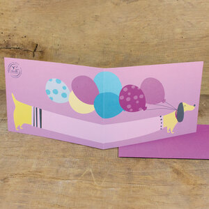 Grußkarte Balloon Delivery - Bow & Hummingbird