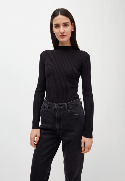 ALAANI - Damen Pullover aus Bio-Baumwolle black