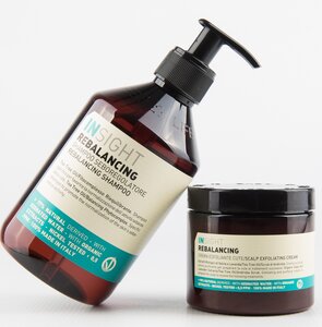 Rebalancing/Talgregulierendes Shampoo 400ml+ Peeling-Creme 180ml - Insight
