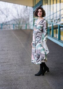 Wickelkleid Helena Bali - Wickelkleid Damenkleid aus Bio-Baumwolle - Sophia Schneider-Esleben