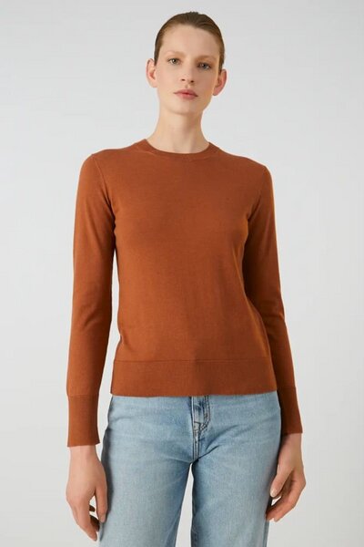 AALICE - Damen Pullover aus TENCEL Lyocell Mix maroon
