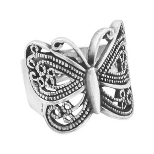 Silber Ring Schmetterling Fair-Trade und handmade - pakilia