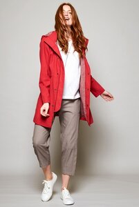 Organic Cotton Raincoat - Cerise - Nomads Fair Trade Fashion