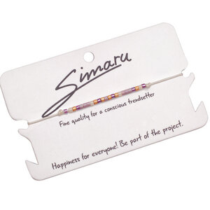 Simaru® Perlenarmband / Freundschaftsarmband “FRAMBUESA” - Simaru