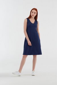  Damen Kleider ärmellos Bio-Baumwolle Sommerkleid Kleid - Leela Cotton