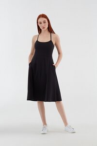 Damen Trägerkleid Bio-Baumwolle Jersey Kleid Sommerkleid 1734 - Albero