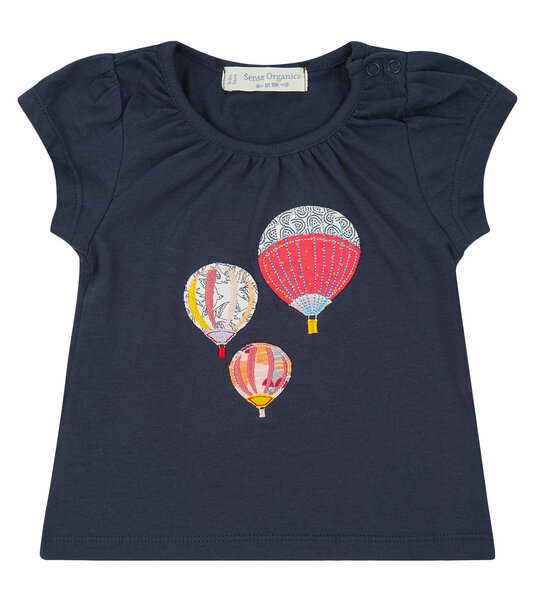 Dunkelblaues Shirt Mit Ballon Applikation