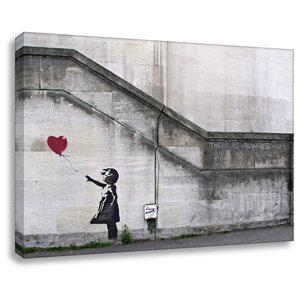 Banksy Leinwandbild kunstdruck always hope  - Kunstbruder