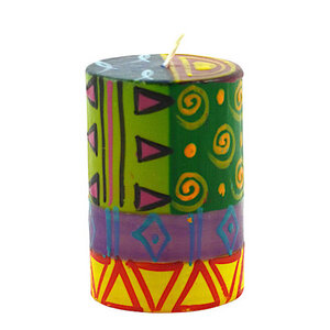 Kapula Stumpenkerze - Multicoloured Ethnic - M/L/XL - Kapula Candles