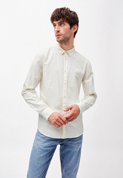 QUINAA - Herren Hemd aus Bio-Baumwolle off white