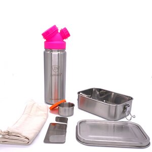 JuNiki´s® Lunchbox + Trinkflasche isoliert 550ml 8 Farben - JN JuNiki's
