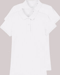 2er Pack Damen Poloshirt aus Bio-Baumwolle, fair gehandelt, versch. Farbkombi - YTWOO