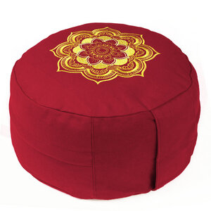 Meditationskissen CLASSIC Mandala Lotus Design - Bio-Buchweizenschalen - Lotus Design®