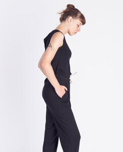Damen Jumpsuit aus Bio-Baumwolle - Riviera - schwarz  - Degree Clothing