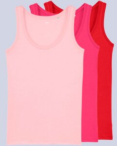3er Pack Damen Top aus Bio Baumwolle, viele Farbkombinationen - YTWOO