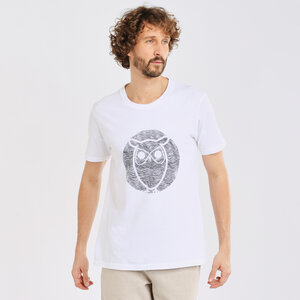T-shirt - ALDER wave owl tee  - KnowledgeCotton Apparel