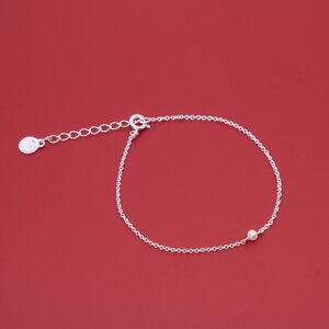 Armband 'single pearl' - fejn jewelry