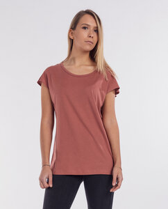 Damen T-Shirt Modal-Baumwolle - Nero - rot - Degree Clothing