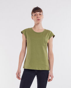 Damen T-Shirt mit Brusttasche aus Bio-Baumwolle - Olivia  - Degree Clothing