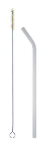 Set: strawbrush Reinigungsbürste + soulstraw gebogen - soulbottles