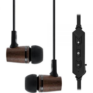 Headset mit Kabelmikrofon und Funktionstaste, Walnuss, Bluetooth - INLINE
