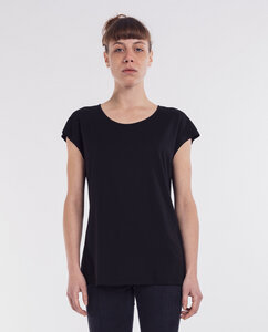 Damen T-Shirt Modal-Baumwolle | Nero | schwarz - Degree Clothing