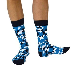 Socken mit eingestricktem Muster - organic socks of sweden