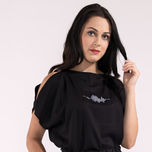 Print T-Shirt, Oberteil mit kurzen Ärmeln mit Stickerei - SinWeaver alternative fashion