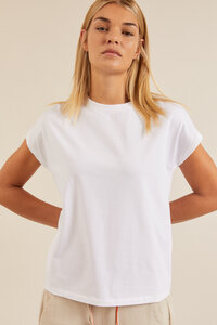 Shirt mit überschnittener Schulter aus Bio-Baumwolle GOTS  - LANIUS