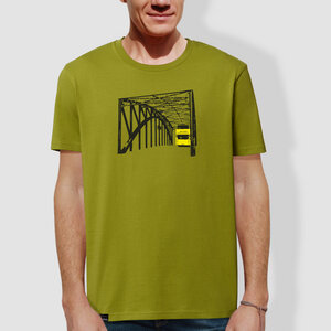 Herren T-Shirt, "Stadtrundfahrt", Moss Green - little kiwi