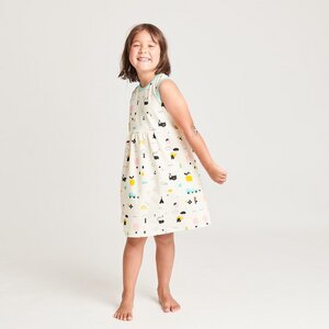 Ärmelloses Kleidchen aus Bio-Baumwolle "Lief Leven/Mint" - Cheeky Apple