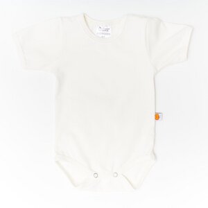 Kurzarm-Body aus Bio-Baumwolle "Baby Basic Uni" Hellrosa/Weiß - Cheeky Apple