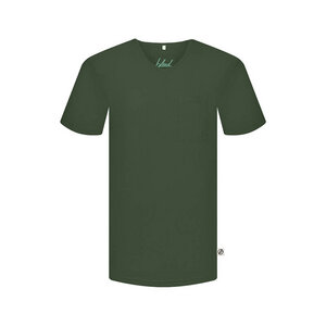 Pocket V-Neck T-Shirt Forestfibre - bleed