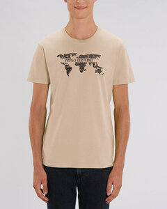 Bio Unisex Rundhals T-Shirt "Protect our Planet"  - Human Family
