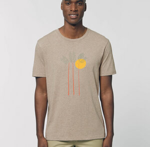 Reine Bio-Baumwolle - T-Shirt flauschig / Still Moment - Kultgut