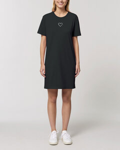 Kurzärmeliges Bio Damen T-Shirt-Kleid "Streetlove" - Human Family