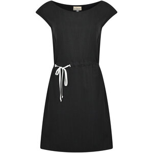 Kurzes Kleid mit Bändern schwarz oder weiß Tencel - SinWeaver alternative fashion