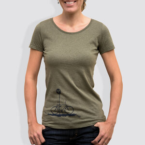 Damen T-Shirt, "No Way", Khaki - little kiwi