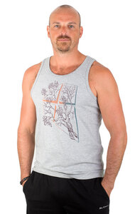 Tanktop aus Biobaumwolle Fairwear für Herren "LaVista" in Heather Grey - Life-Tree