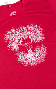 Ecovero Shirt Fairwear für Herren "Fusion" in Brick Red - Life-Tree