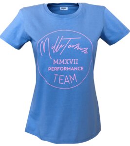 Damen T-Shirt GOTS und Grüner Knopf zertifiziert/ Motiv Performance - MilliTomm