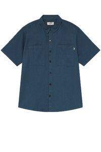 Blue Hemp Shirt  - thinking mu