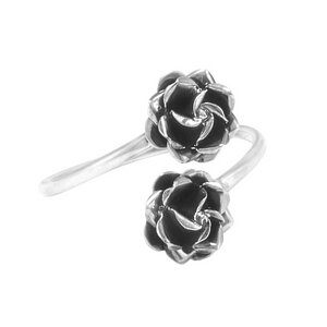 Silber Ring Mini Rosenblüte Fair-Trade und handmade - pakilia