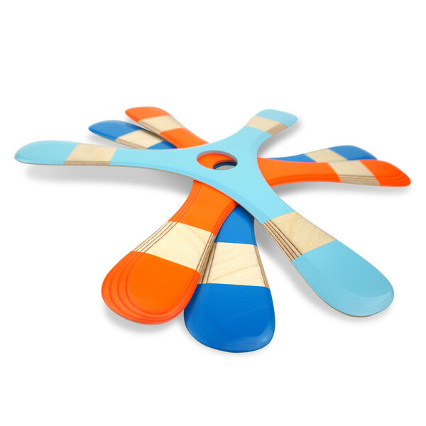 Boomerang handgefertigt für Rechtshänder*in LAMEY bumerang PROPELL 3 Bumerang für Kinder und Anfänger aus 6-lagig verleimter finnischer Birke