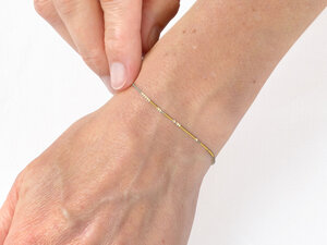 Morse-Code Armband vergoldet - renna deluxe