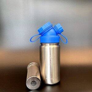 JuNiki´s®  eco line isolierte Edelstahl Trinkflasche 420ml + Teefilter in 8 Farben - JN JuNiki's